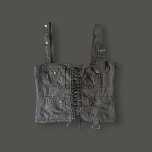 JADED LONDON KHAKI / GREEN CARGO CORSET